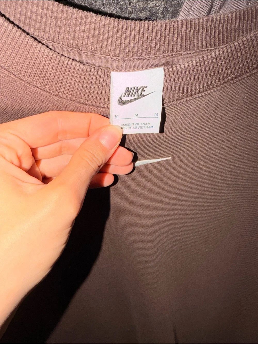 Nike Women’s Chocolate Brown Crewneck Sweatshirt
